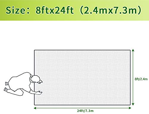 image for punada Premium Plant Covers Freeze Protection 8Ft x 24Ft Reusable Plan