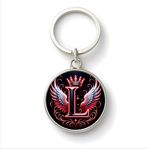 Image of magical gifts MG | Premium Alphabet & Initial Metal Keychain for Bags & Keys | Double-Sided | Personalized Initial Charm Keyring | Heavy-Duty Metal | Perfect for Gifting & Daily Use