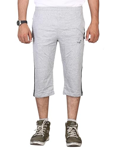 Image of VEGO Mens Cotton Three by Fourth, 3 /4, Capri, Three Quarter Plus Size