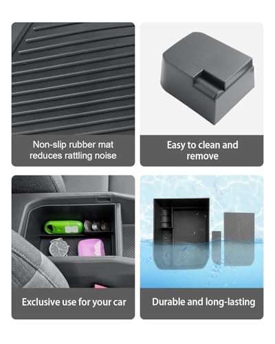 CDEFG Kompatibel mit Kia EV3 2025 2026 Mittelkonsole Armlehne Aufbewahrungsbox Handschuhfach Auto Center Console Organizer Tray EV3 GT Line Zubehör