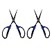 Happy Hydro - Trimming Scissors - Straight Tip - 60mm Teflon Blades - Ergonomic Comfort Grip Handles - 2 Pack