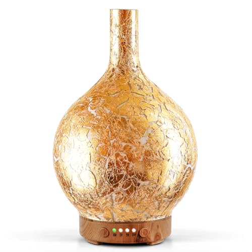 Porseme Aroma Diffuser Glas,Handgeblasen 150ml Ultraschall...