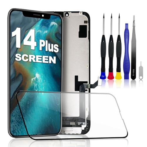 1️⃣ Schermo LCD Full HD da 6,7 pollici: risoluzione ottimale e colori realistici per una visualizzazione perfetta 2️⃣Compatibilità garantita: funziona con tutti i modelli di iPhone 14 Plus (A2886/A2632/A2885/A2888/A2887) 3️⃣ True Tone programmabile: mantieni la regolazione adattiva della luminosità (richiede un programmatore) 4️⃣Installazione semplificata – Telaio preassemblato e utensili per un facile montaggio inclusi nella fornitura 5️⃣Longevità garantita – Testato in laboratorio con 24 mesi di garanzia