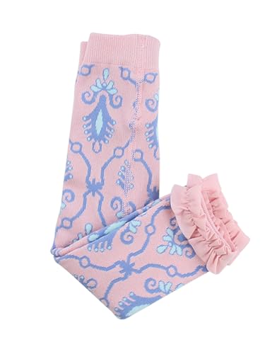 Image of RuffleButts Baby Girls Patterned Footless Ruffled Tights - Ruffle Tights | For Female Infants And Toddlers, Everyday Wear, Special Occasion Outfits, Layering Essential