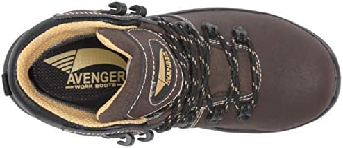 FSI Avenger Women's Foundation Carbon Toe Met Guard EH Puncture-Resistant Waterproof Work Boot, Brown, 8.5 Wide | Image 4