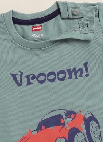 Image of LuvLap Baby Boys Regular Fit 100% Cotton Full Sleeves Boys T-Shirt Set Pack of 4