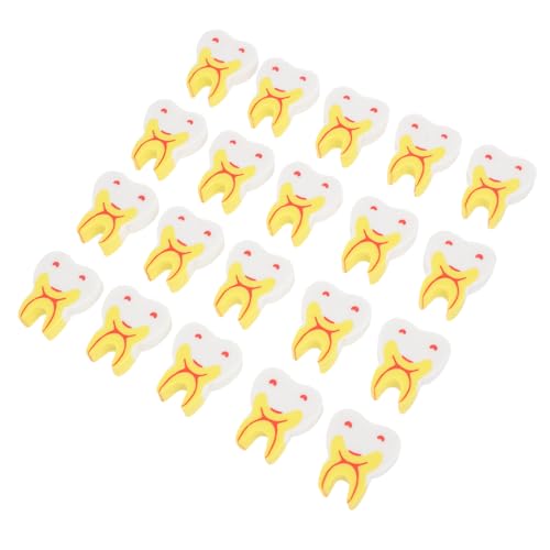 KALLORY Bulk 50pcs Tooth Erasers Boys and Girls Painting Erasers Children's Stationery