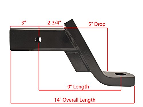 Class V Hitch Ball Mount - (HUB-25509) for 2-1/2