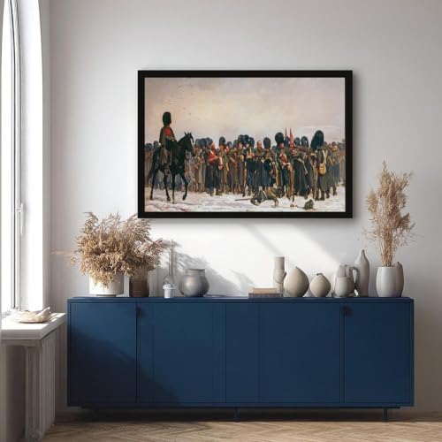 Impression sur toile premium Calling The Roll Elizabeth Thompson tableau de maître