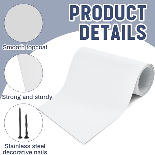 Image of Yaocom White Aluminum Flashing Roll, 12 inch x 50ft