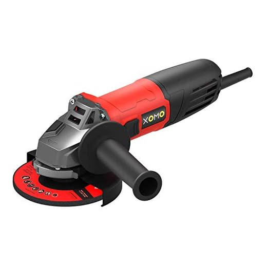 Electric Angle Grinder Tool 4-1/2 inch, 8.5A 12000RPM with 115mm 3pcs Grinding Wheel