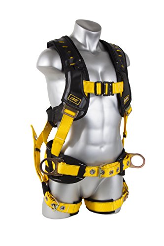 Buy 1 get 1 🔥 Guardian Fall Protection 193122 Construction Premium Edge Harness with Quick Connect Chest Buckle, Waist Tounge Buckle and Leg Tounge Buckles, XXL