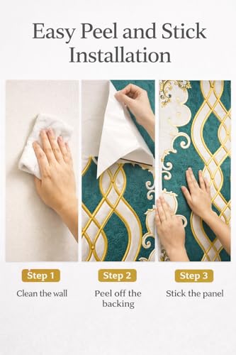 Image of Barebeauty 3D Wall Panel Wallpaper, Self Adhesive PE Foam Brick Sticker, Waterproof Wall Covering for Home Decor, 70 x 70 cm (Pack of 1, 5.27 Sq. Ft. Approx)