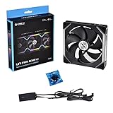 Lian Li UNI Fan SL140 RGB x1 140mm Revolutionized Daisy-Chain ARGB Fan - Black