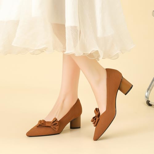 Escarpins femme petit talon XTZ-568-2 en design fermé classique - 2