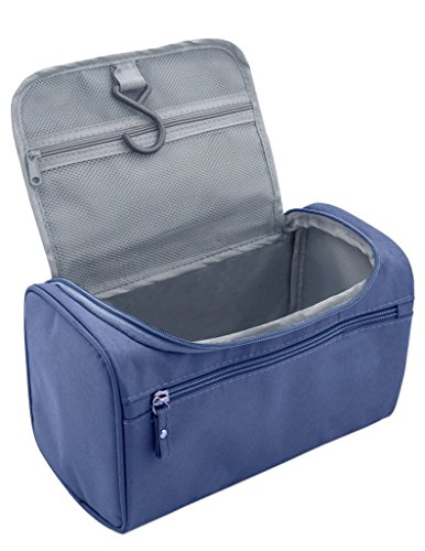 Feeker Waterproof Toiletry Bag, Travel Toiletry Organizer for Men and Women Men's Travel Hanging Toiletry Kit Bag | Make up Cosmetic Organizer(Dark Blue)