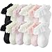 6 Pair Baby Lace Trim Socks Soft Cotton Socsk Comfortable Fashion Ankles Baby Essential Accessories For Toddler Breathable