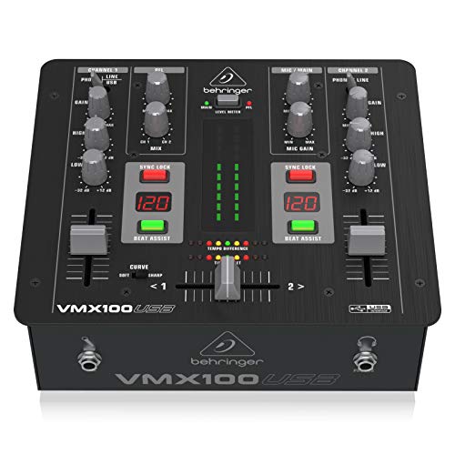 Behringer Vmx100Usb Dj Console Mixer Usb A 2 Canali E Doppio Beat