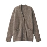 無印良品 婦人 ウール混ブークレVネックカーディガン レディース BA1PNA4A ダークモカブラウン 婦人S