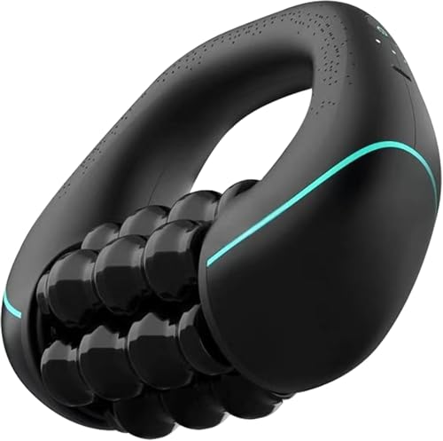 Electric Handheld Massage Roller Deep Tissue Percussive Muscle Massager for Legs Back Body Portable Rolling Pain Relief Tool for Muscle Soreness & Cellulite Appearance USB Rechargeable