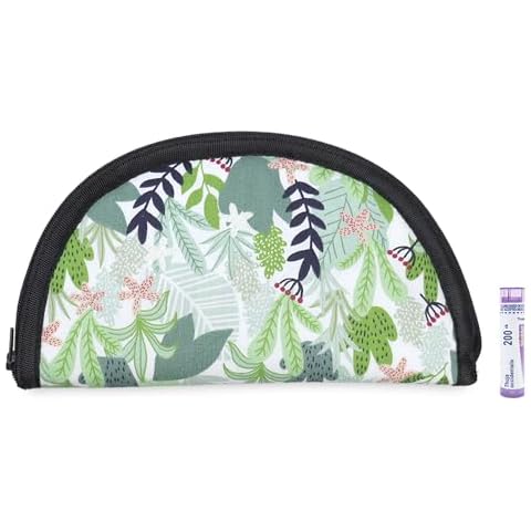 2 Pack Homeopathy Travel Storage Case Homeopathy Storage Bag Organizer for Homeopathy 14 Tubes Cover