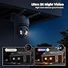 Codnida 2K Security Camera Outdoor, 360° PTZ WiFi Camera, CCTV Camera ...