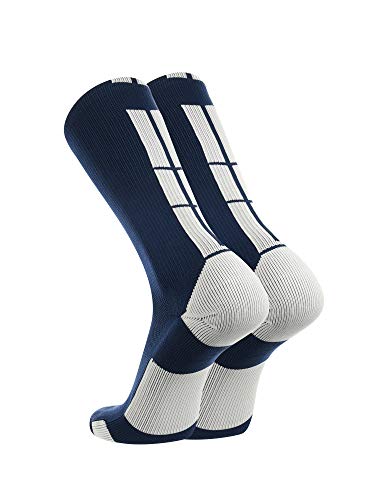 Tck Baseline 3.0 Athletic Crew Socks (Navy/White, Small) #TOP1