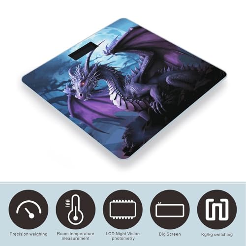 Báscula Digital de Baño Precisa Purple Dragon Purple Moon miniatura 3