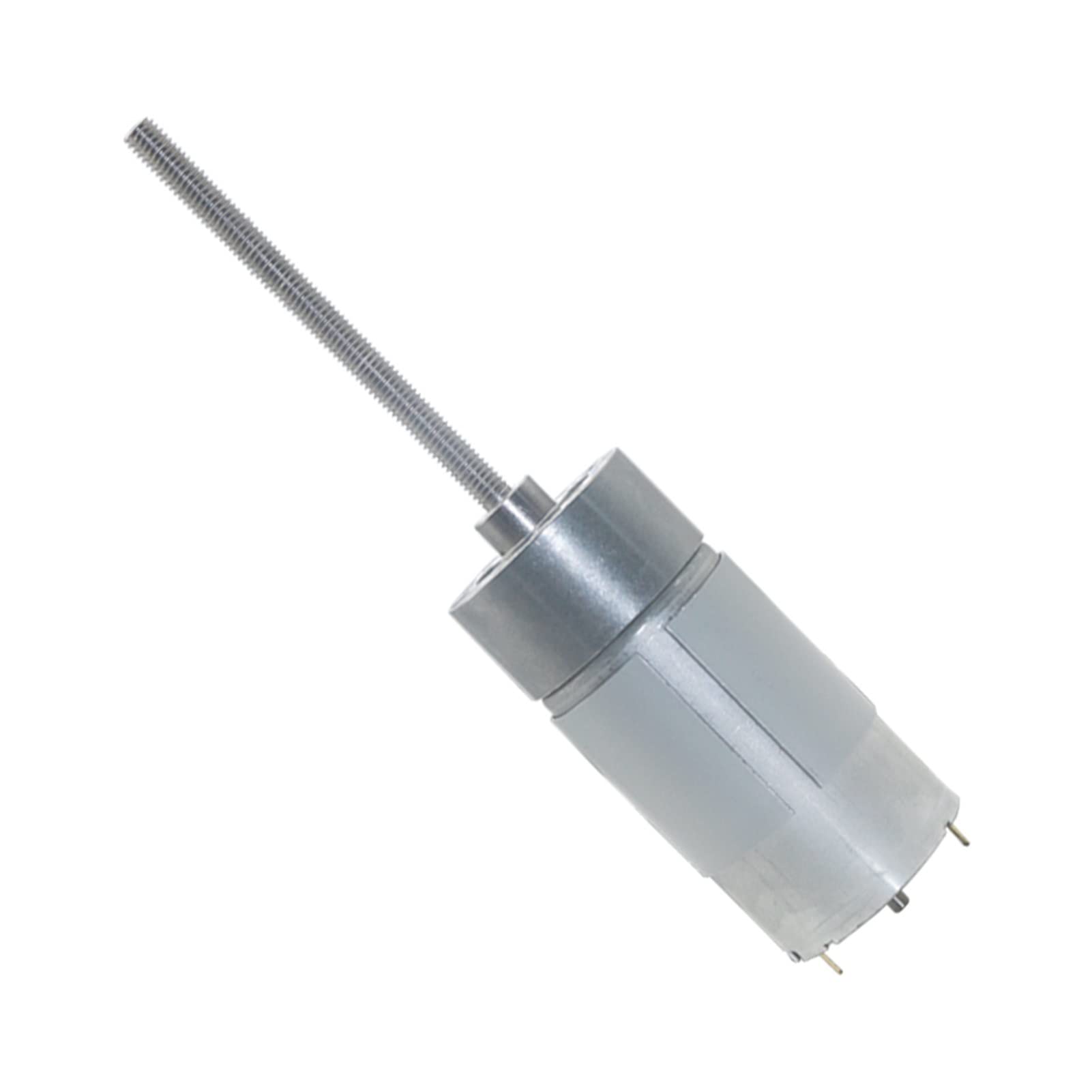 Motor de CC mini con eje de tornillo de plomo de 6 mm varilla roscada de 80mm y 24V 500RPM 7