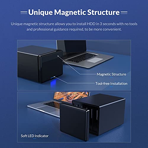 Estación 3.5" 5 Bahías USB3.1 Tipo C Aluminio 80TB miniatura 5