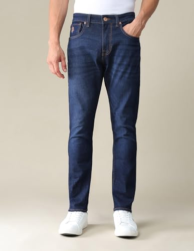 Image of U.S. Polo Assn. Denim Jeans for Men, Ankle Length, Stretchable Mens Jeans