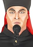 Barba negra trenzada, un accesorio para disfraz de Jafar.