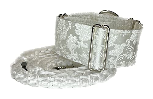SightHound Gang Extra Soft Martingale Dog Collar and Leash Set for Greyhound Saluki Whippet and...