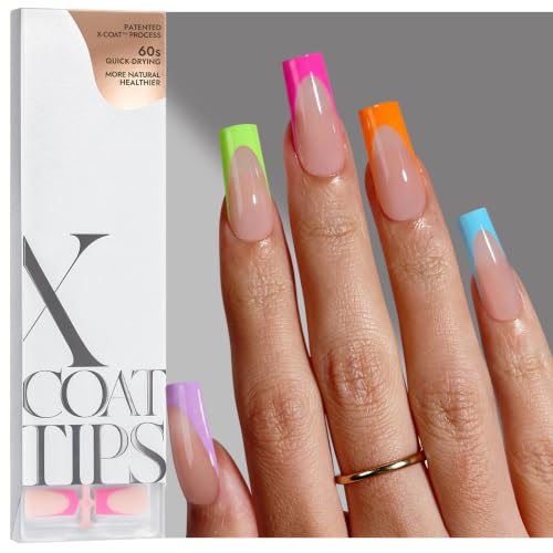 BTArtboxnails Press On Nails, Long Square Pastel Fake Nails, 160P...