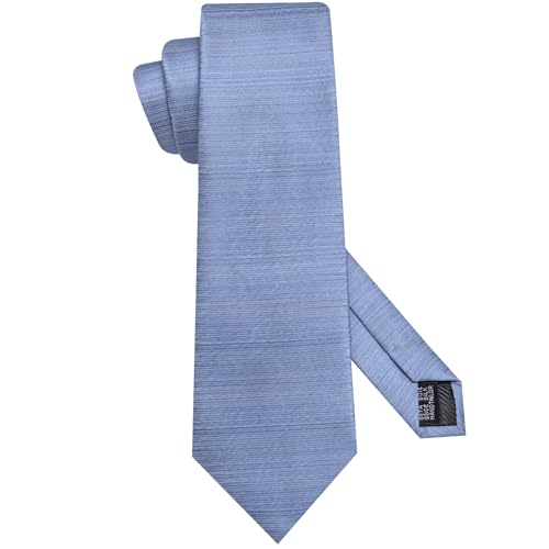 Image of Hi-Tie Men Silk Ties Set with Flower Lapel Pin Necktie Pocket Square Cufflinks for Tuxedo Wedding Business