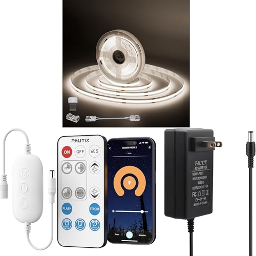Tira de luces LED COB PAUTIX Blanco 5000K 6.1m WiFi miniatura 1