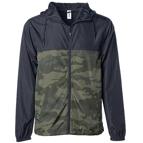 Image of Global Blank Men's Windbreaker Jacket Lightweight Water-Resistant Windbreakers for Men