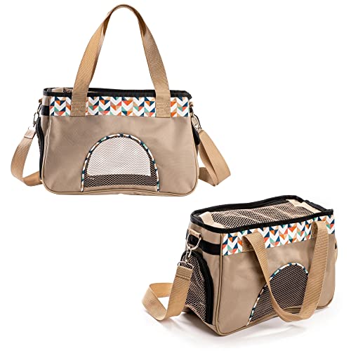 Bolsa Pet de Transporte Para Cães e Gatos, Petgram, Londres Bege