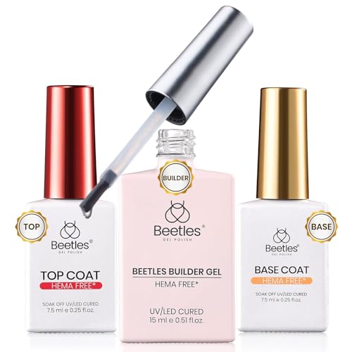 Beetles Builder Gel for Nails HEMA-Free with Base & Top Coat