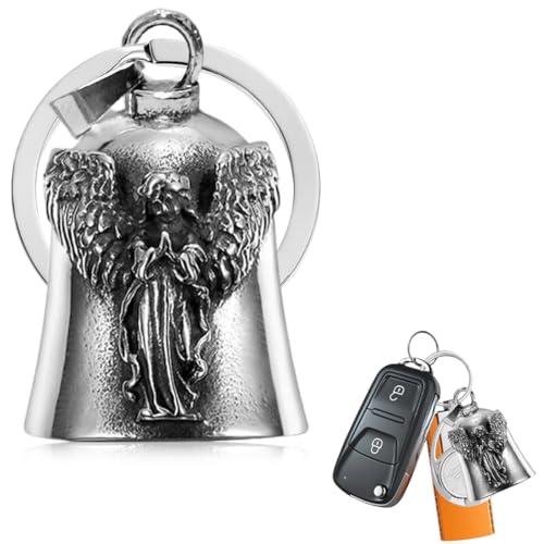 GGUFAY - Clochette de Bonheur de l'Ange Gardien en Forme de Général à un Oeil - Guardian Bell - Biker Bell - Pratique pour Motocycles, Vélos, Clés, Sacs...