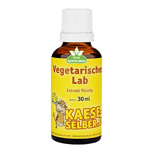 Labextrakt Premium (Käselab) flüssig 30ml 1:15000 -Vegetarisches Lab (Käse selber Machen) thumbnail