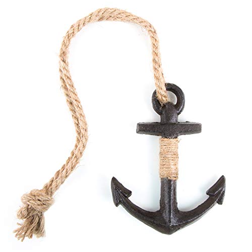 Logbuch-Verlag Anker zum Aufhängen Gusseisen Metall 15 cm Schiffsanker Wandanker Geschenk Symbol Maritime Deko Hochzeit Geburtstag