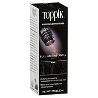 Toppik Hair Building Fibres - Hides Hair Loss - Natural & Fuller Look - Organic Keratin - Easy to Apply - For Men & Women - Hair Care - Hair Loss Products - Hairline Powder - 27.5g - Black