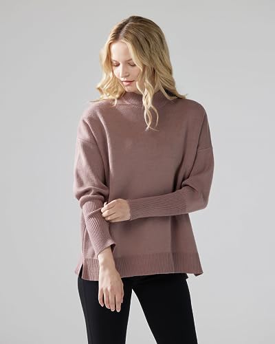 noflik Women's Cozy Solid Classic Smooth Knit Long Ballon Sleeve Knit Sweater Tops2