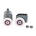 LumaGrove Shower Door Rollers Shower Rooms Cabins Pulley/Glass Sliding Door Pulley/Shower Room Roller/Runners/Wheels/Pulleys Diameter 20mm/23mm/25mm/27mm Shower Door Wheels(H)