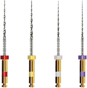 NiTi S-Shaped M Pilot Rotary Files 25mm #10-Purple Pack of 4