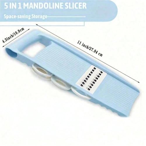 Cortadora y ralladora manual 5 en 1 para frutas y verduras miniatura 7