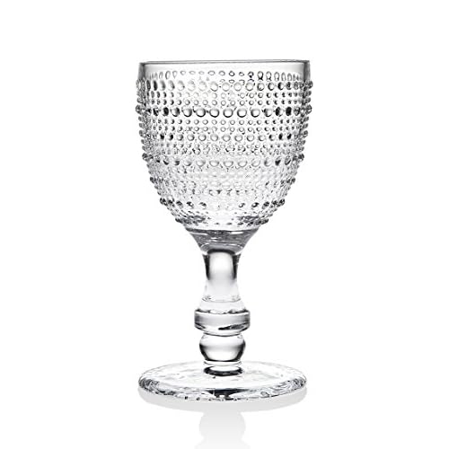 Godinger Wine Glasses Goblets, Beverage Stemmed Glass Cups – Lumina, 9oz, Set of 4