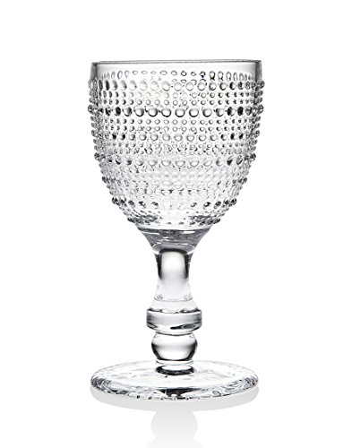 Godinger Wine Glasses Goblets, Beverage Stemmed Glass Cups - Lumina, 9oz, Set of 4