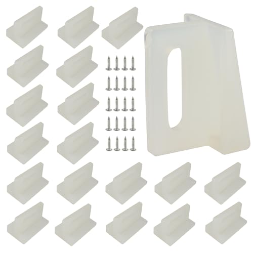 Guía inferior para puertas empotradas N 6950, 1,125 pulgadas, paquete de 20 unidades | Kit de reemplazo, montaje en jamba, ajuste universal, para puertas y entusiastas del bricolaje miniatura 1